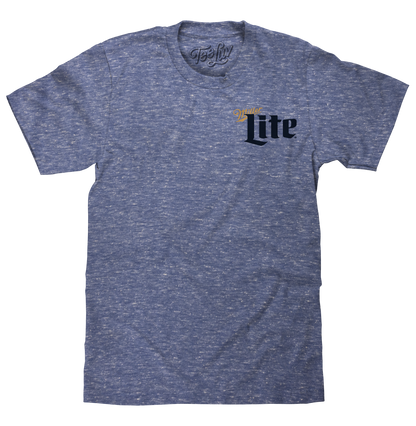 Miller Lite Milwaukee Wisconsin T-Shirt - Royal Snow Heather