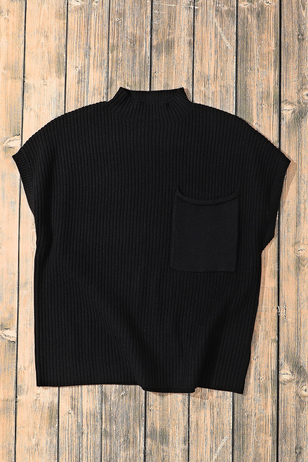 Ayla Short Sleeve Sweater - Black