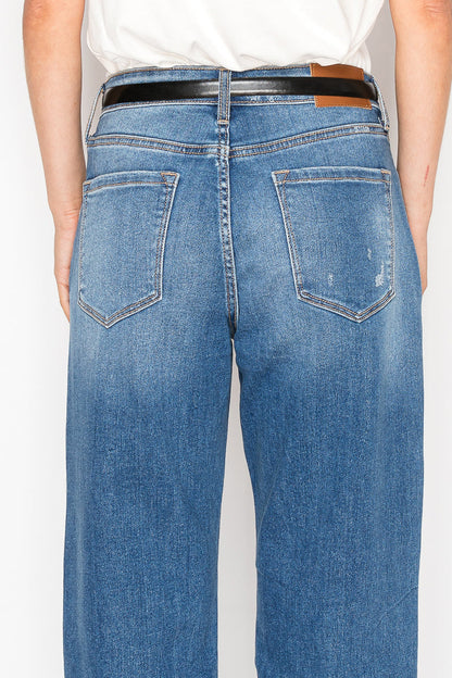 Hybrid High Rise Straight Leg Jeans