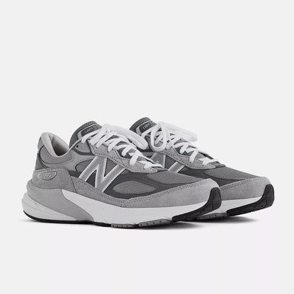 New Balance Made in USA 990v6 Men's Sneakers — Gray/White Suede Low-Top