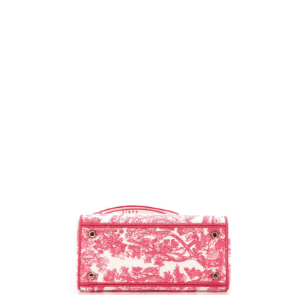 Toile de Jouy Lady D-Lite Bag Embroidered Canvas