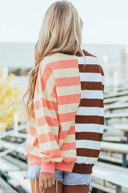 Threaded Pear Yasena Block Drop Shoulder Pullover