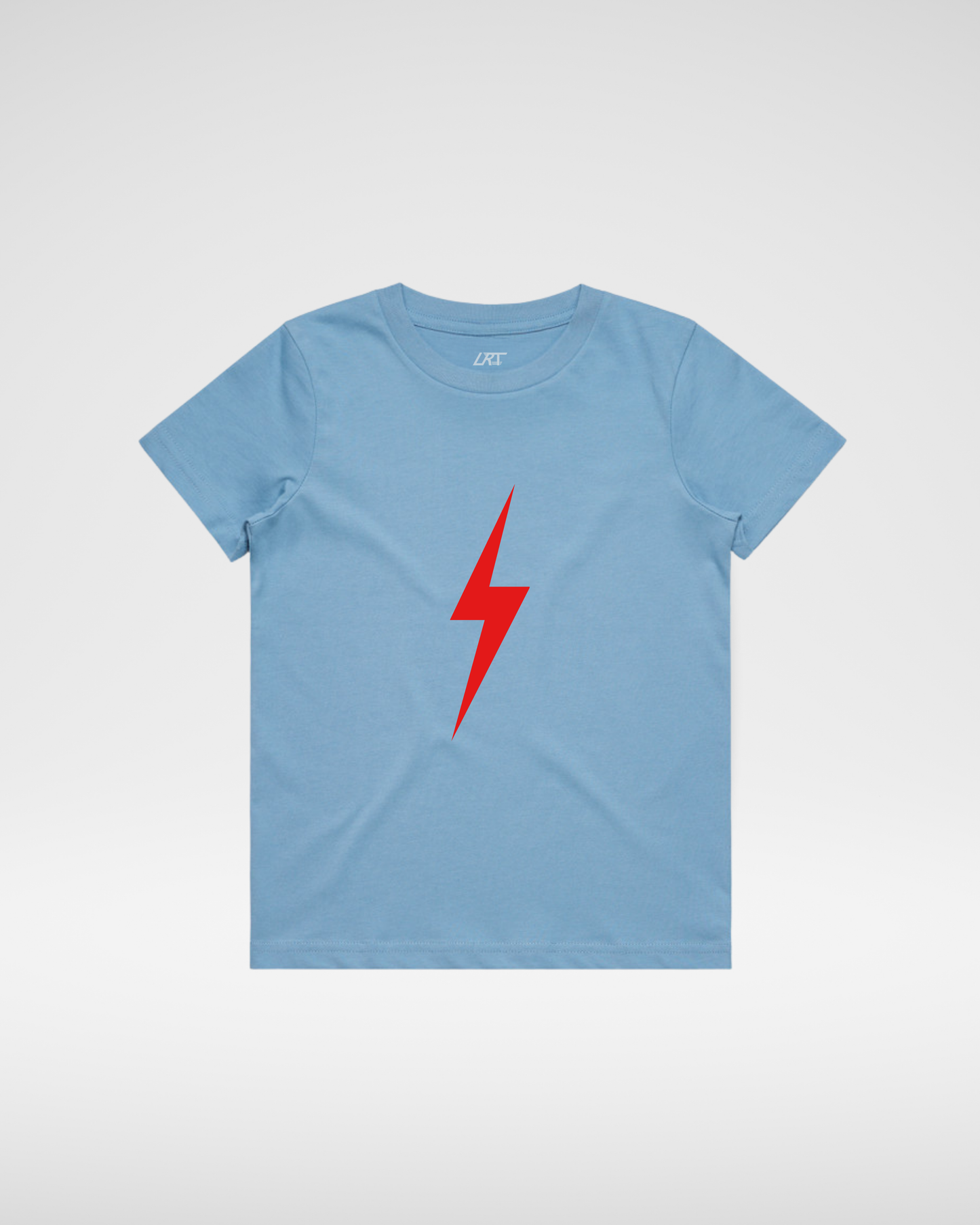 Crimson Bolt Tee - Cloud Blue