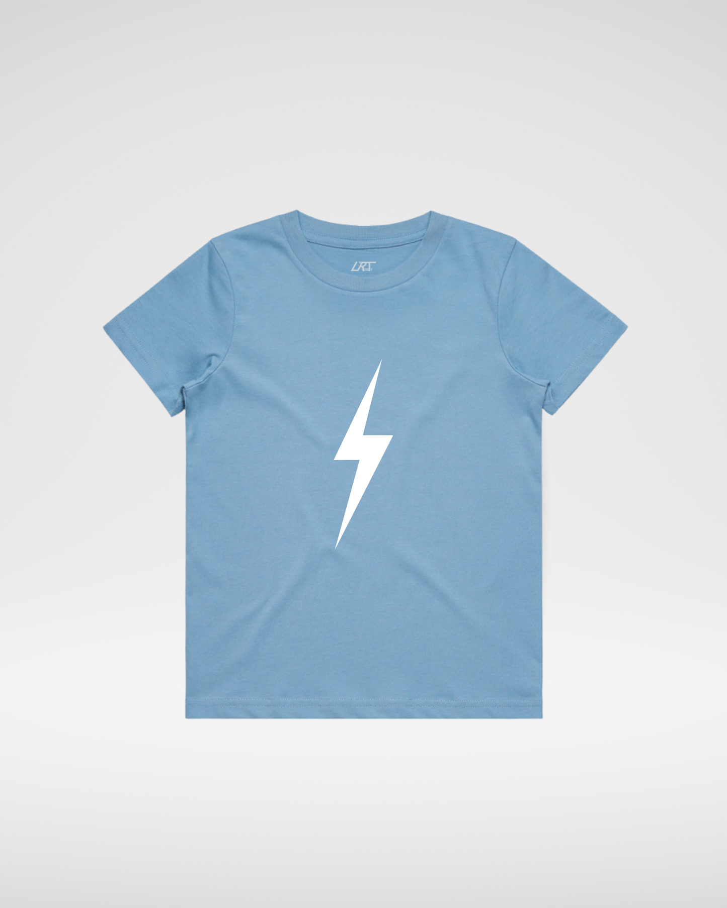 White Bolt Tee - Cloud Blue