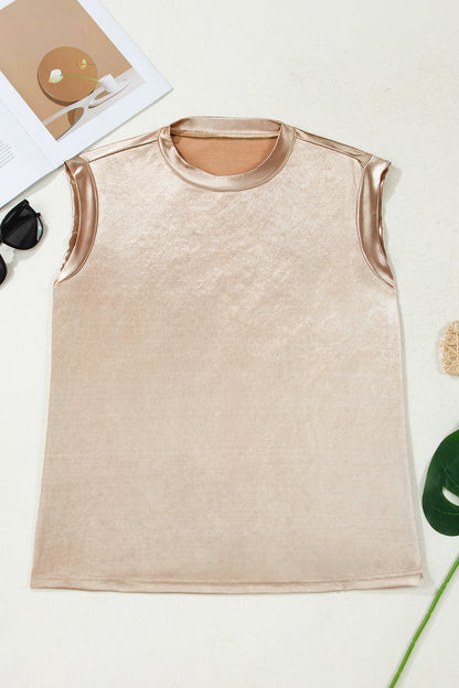 Threaded Pear Alicia Metallic Tank Top