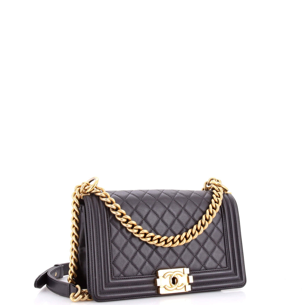 Boy Flap Bag Quilted Lambskin Old Medium