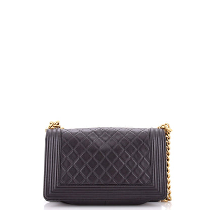Boy Flap Bag Quilted Lambskin Old Medium