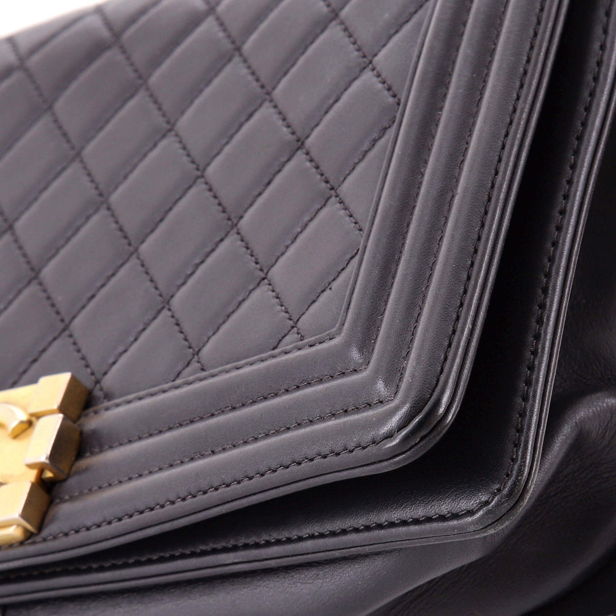 Boy Flap Bag Quilted Lambskin Old Medium