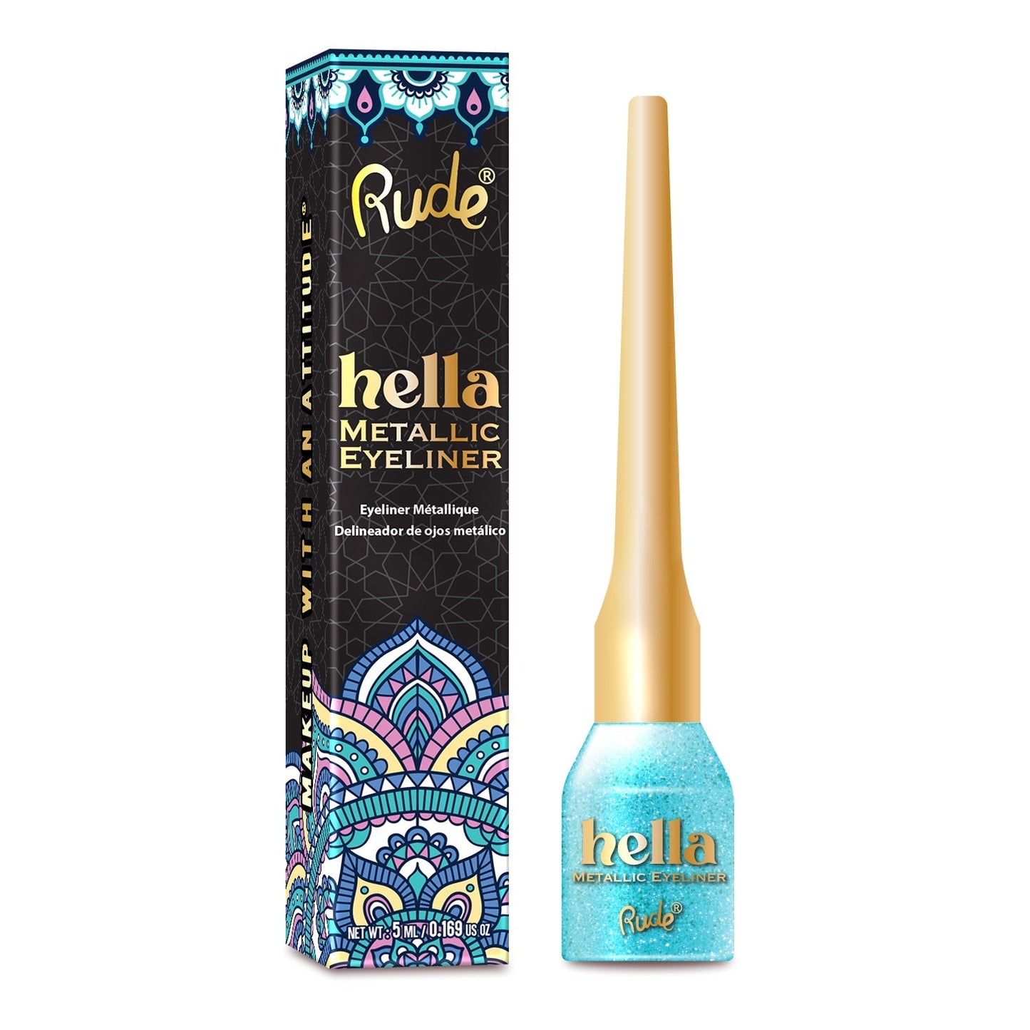 RUDE Hella Metallic Eyeliner - Aquamarine by Avera Group