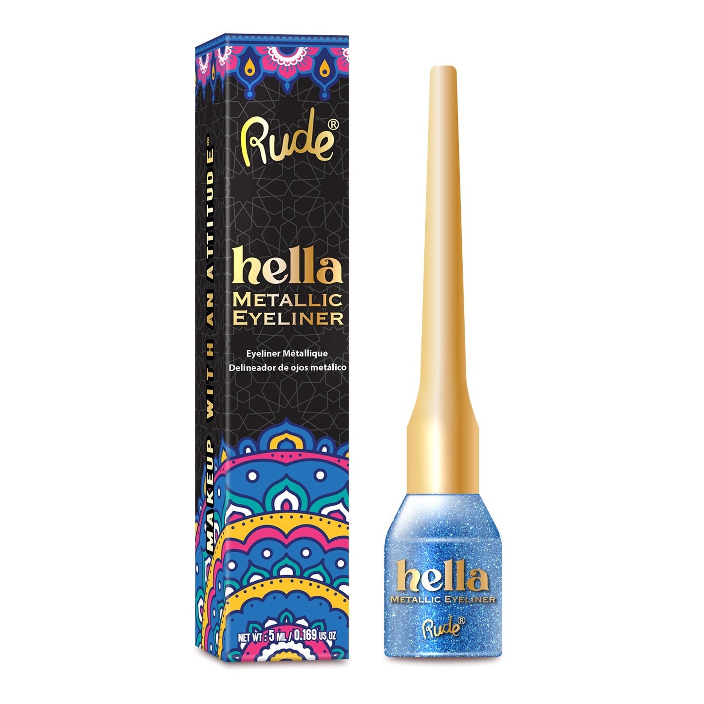 RUDE Hella Metallic Eyeliner - Sapphire by Avera Group
