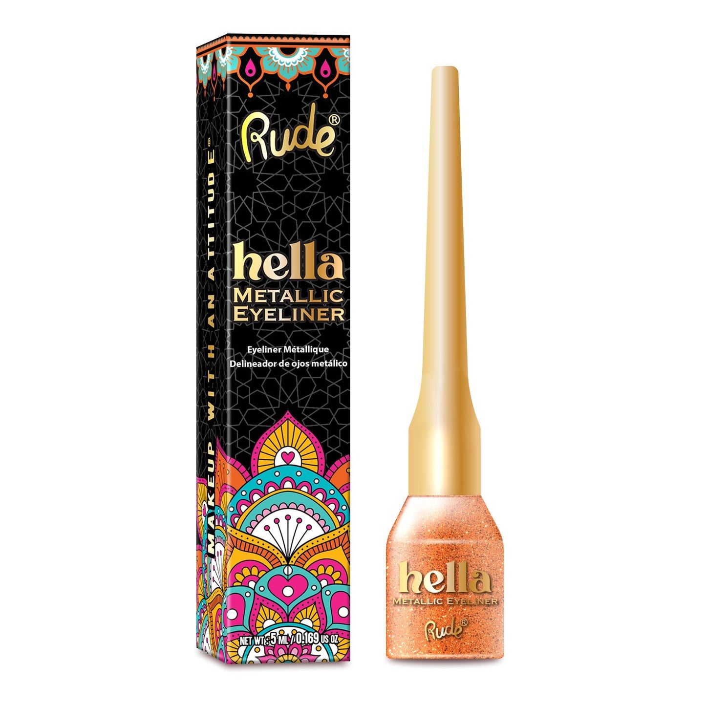 RUDE Hella Metallic Eyeliner - Amber by Avera Group