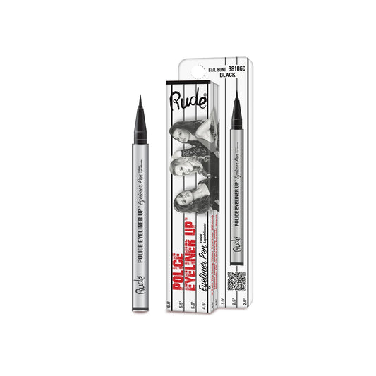 RUDE Police Eyeliner Up Eyeliner Pen - Bail Bond (Black) CARDED by Avera Group