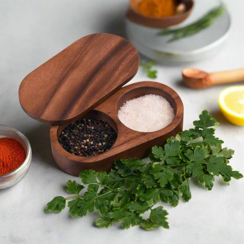 Kalmar Home Salt & Pepper Pinch Pot with Cover