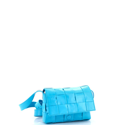 Cassette Crossbody Bag Maxi Intrecciato Leather Small