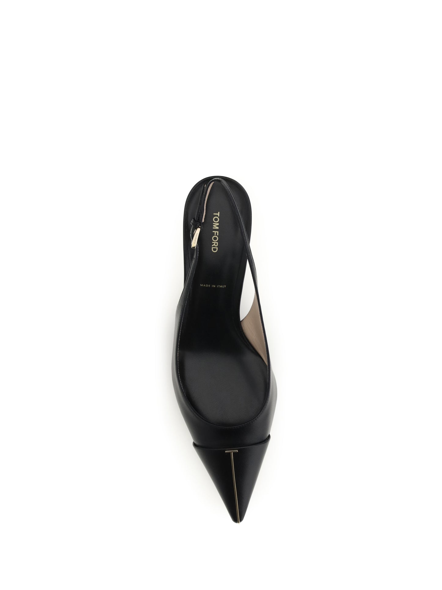Pumps Leather Slingback Black