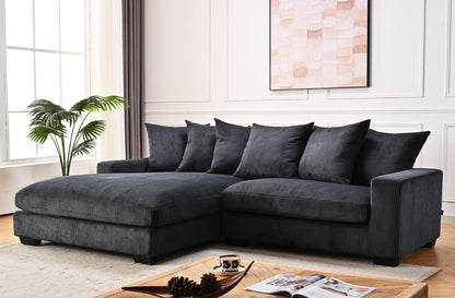 Luxe - Oversized 2 Piece Sectional Couches for Living Room, L Shaped Sofa With Chaise