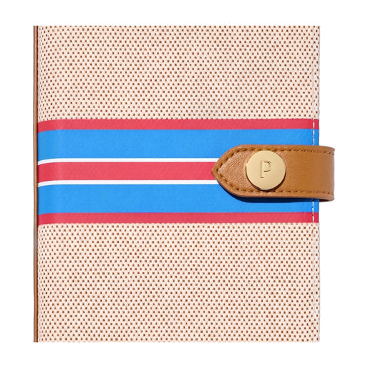 Paravel Cabana Passport Case Paloma Vegan Leather Recycled Canvas Travel Holder