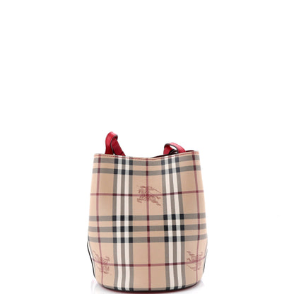 Lorne Bucket Bag Haymarket Coated Canvas Small