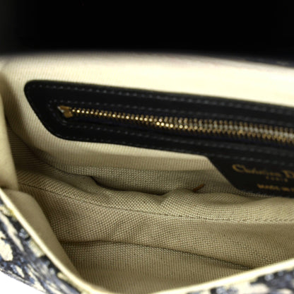 Saddle Handbag with Strap Oblique Canvas Medium