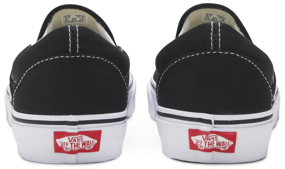 [vn000eyeblk] Mens Vans Ua Classic Slip-on Black - Black/white