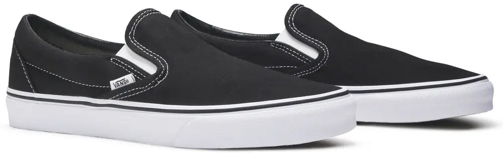 [vn000eyeblk] Mens Vans Ua Classic Slip-on Black - Black/white