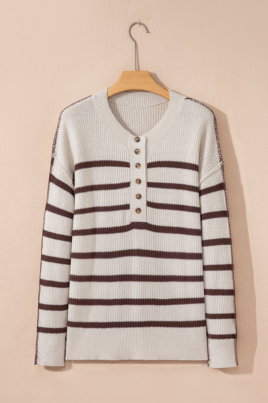 Threaded Pear Mckenzie Drop Shoulder Slouchy Sweater