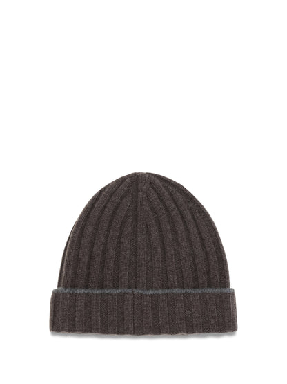Beanie Hat Brown Cashmere
