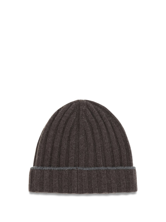 Beanie Hat Brown Cashmere