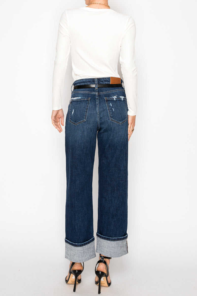 Noelle Inseam Transform High Rise Relaxed Straight Leg Jeans