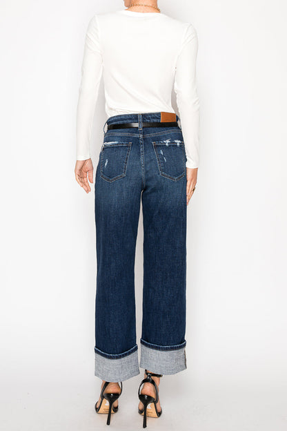 Noelle Inseam Transform High Rise Relaxed Straight Leg Jeans