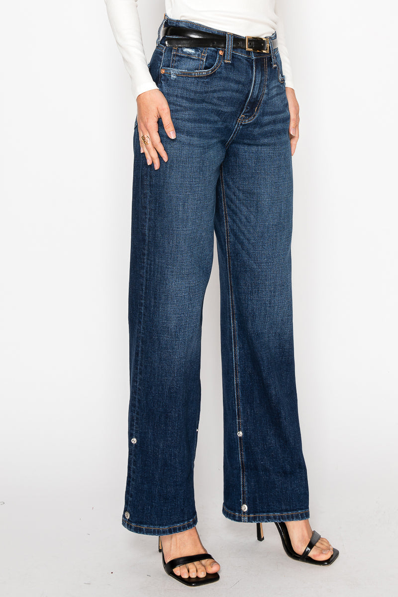 Noelle Inseam Transform High Rise Relaxed Straight Leg Jeans