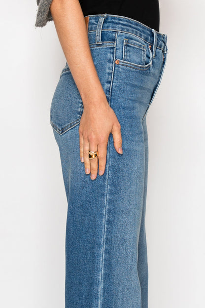 Reese Tummy Control Relaxed High Rise Palazzo Jeans