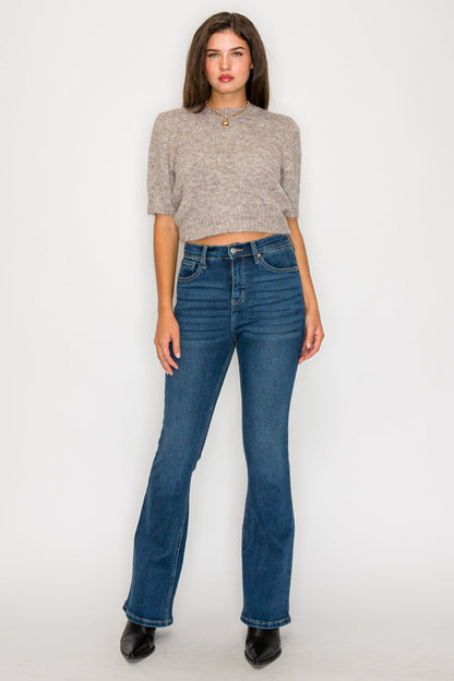 Tummy Control High Rise Bootcut Jeans