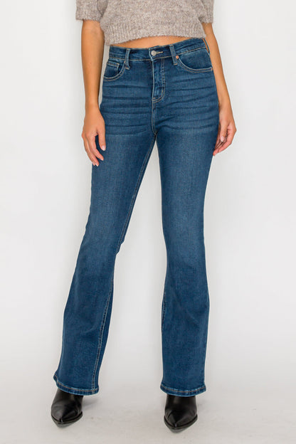 Tummy Control High Rise Bootcut Jeans