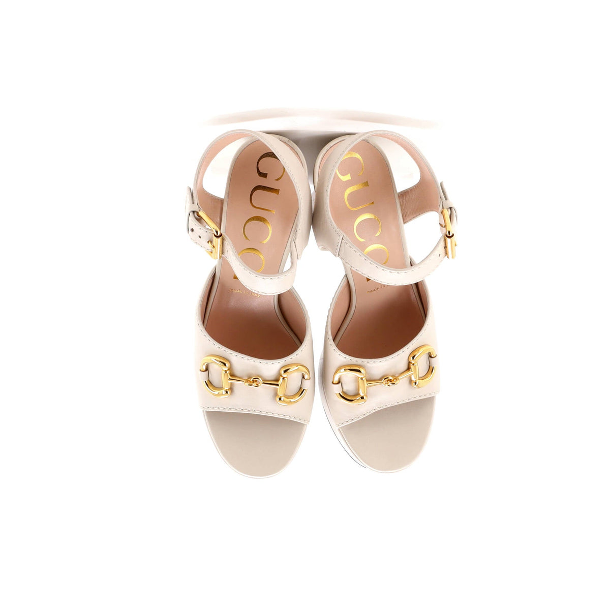 Women's Baby Horsebit Platform Sandals Leather
