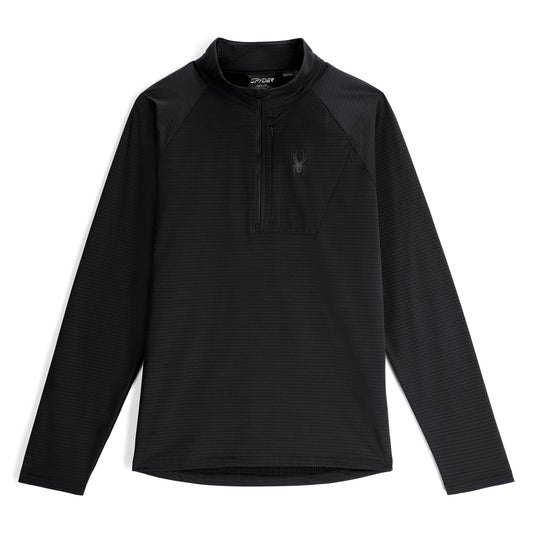 Spyder Men's Gridweb Fleece Half Zip Jacket - Black