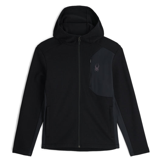 Spyder Men's Bandit Hooded Fleece Jacket - Black
