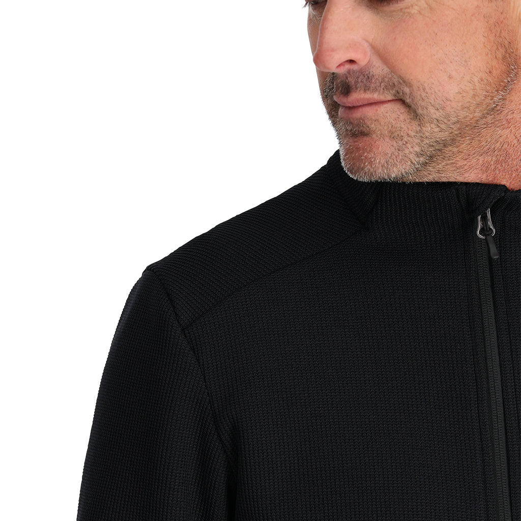 Spyder Men's Bandit Half Zip Fleece Jacket - Black