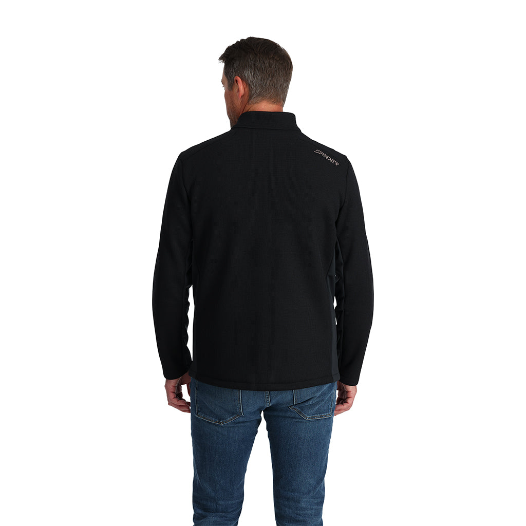 Spyder Men's Bandit Half Zip Fleece Jacket - Black