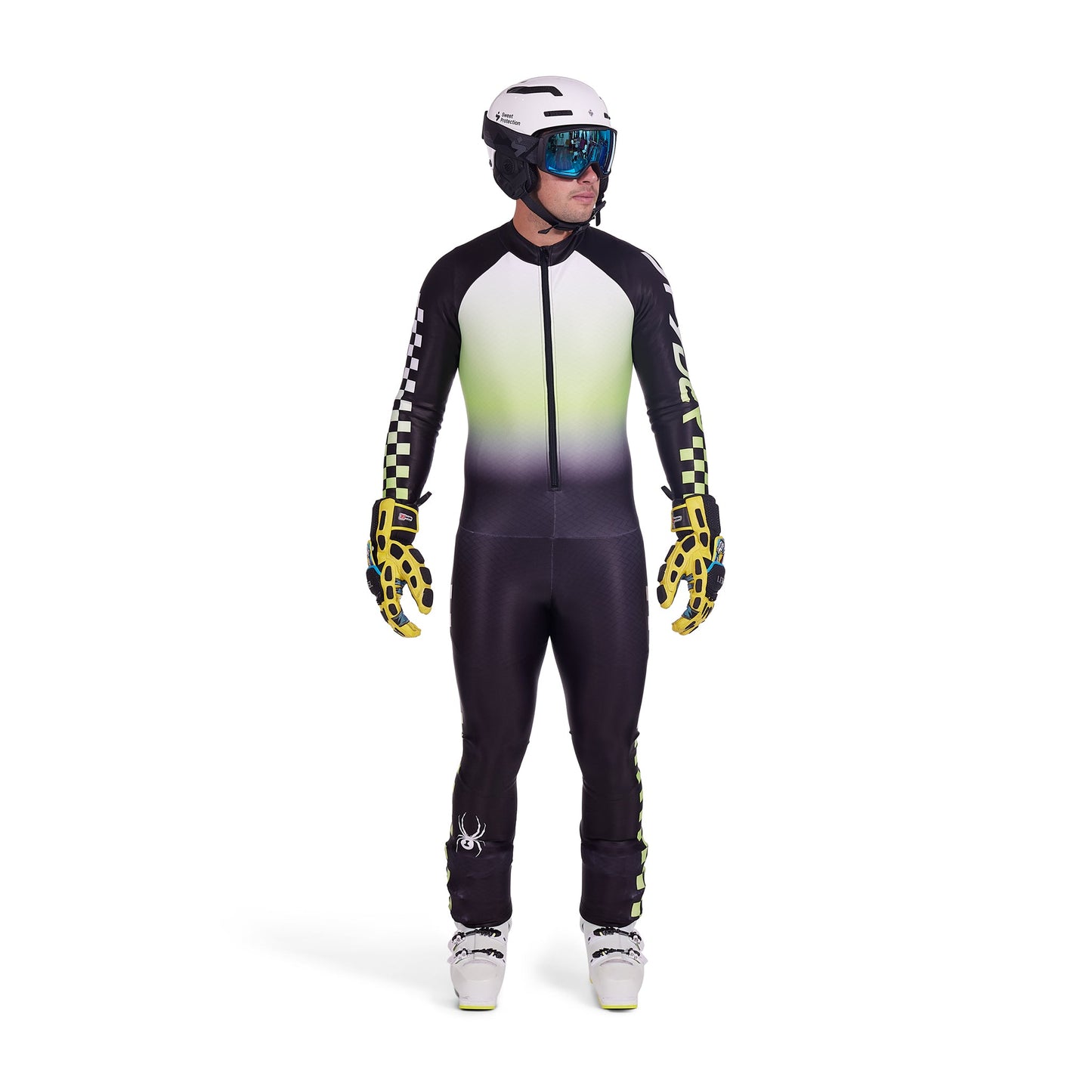 Spyder Men's World Cup Dh - Lime Ice
