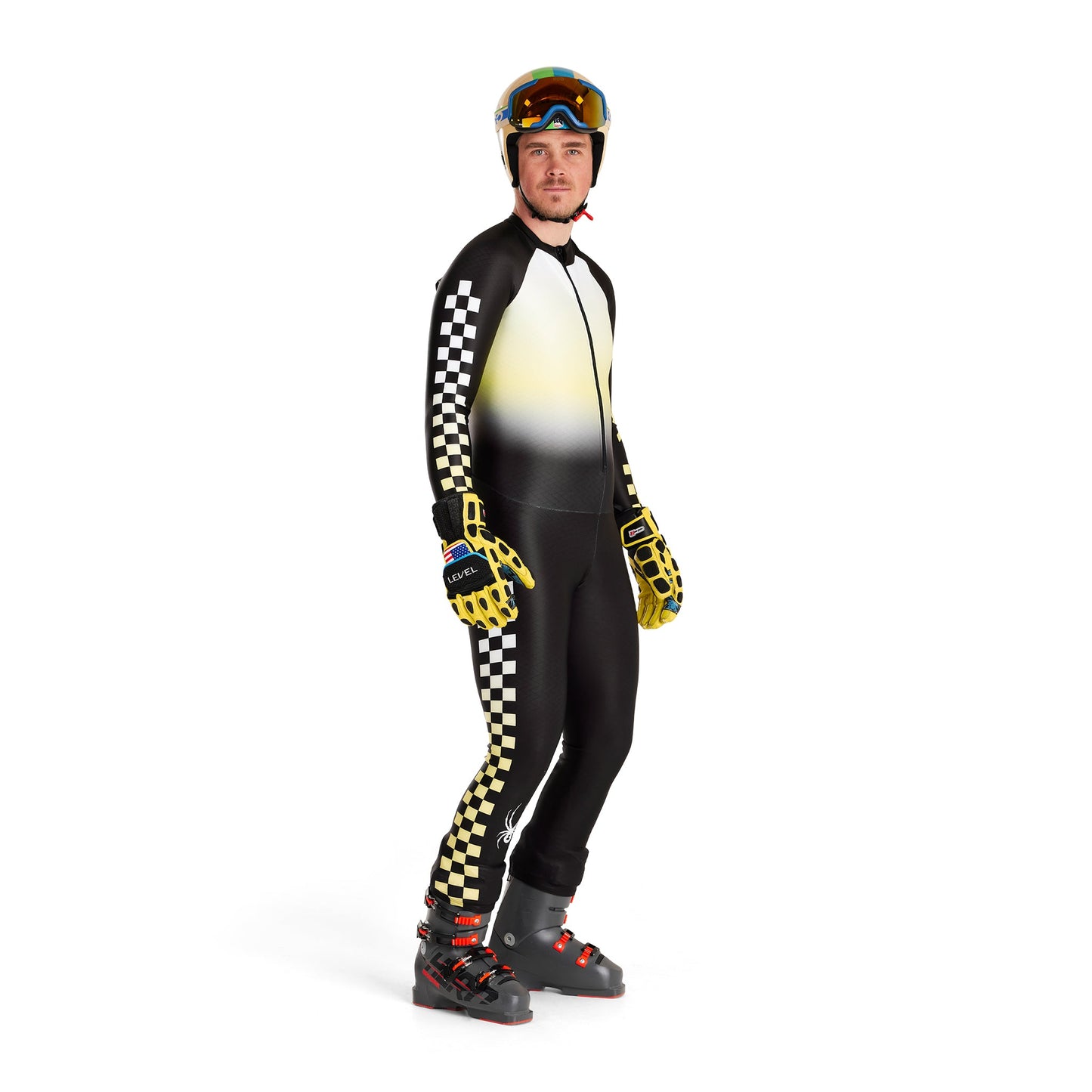 Spyder Men's World Cup Dh - Lime Ice