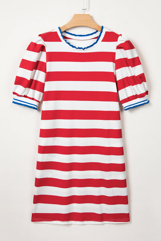 Threaded Pear Miriam Sleeve Shift Mini Dress