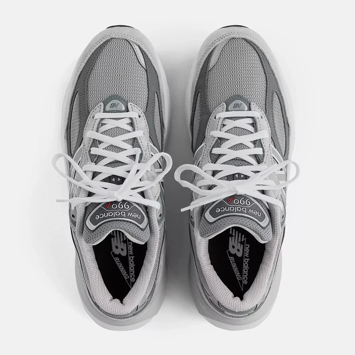 New Balance Made in USA 990v6 Men's Sneakers — Gray/White Suede Low-Top