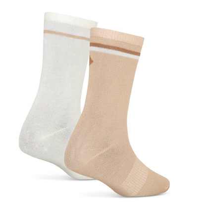 Air Jordan Youth Diamond Logo High Crew Socks 2 Pack Coconut Milk