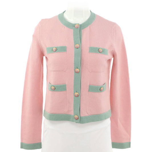 Women's Four Pocket Crewneck Cardigan Cashmere