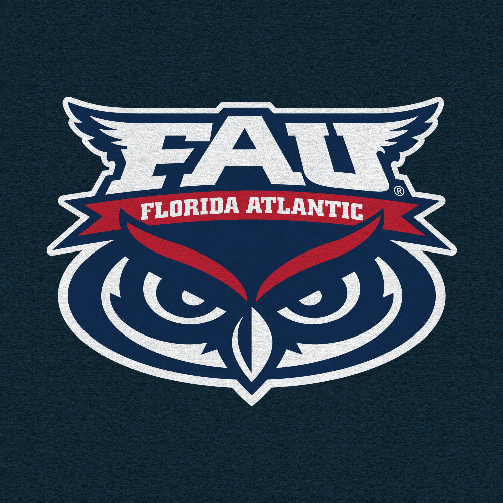 Florida Atlantic University Owls T-Shirt - Denim Blue Heather