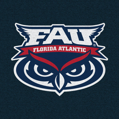 Florida Atlantic University Owls T-Shirt - Denim Blue Heather
