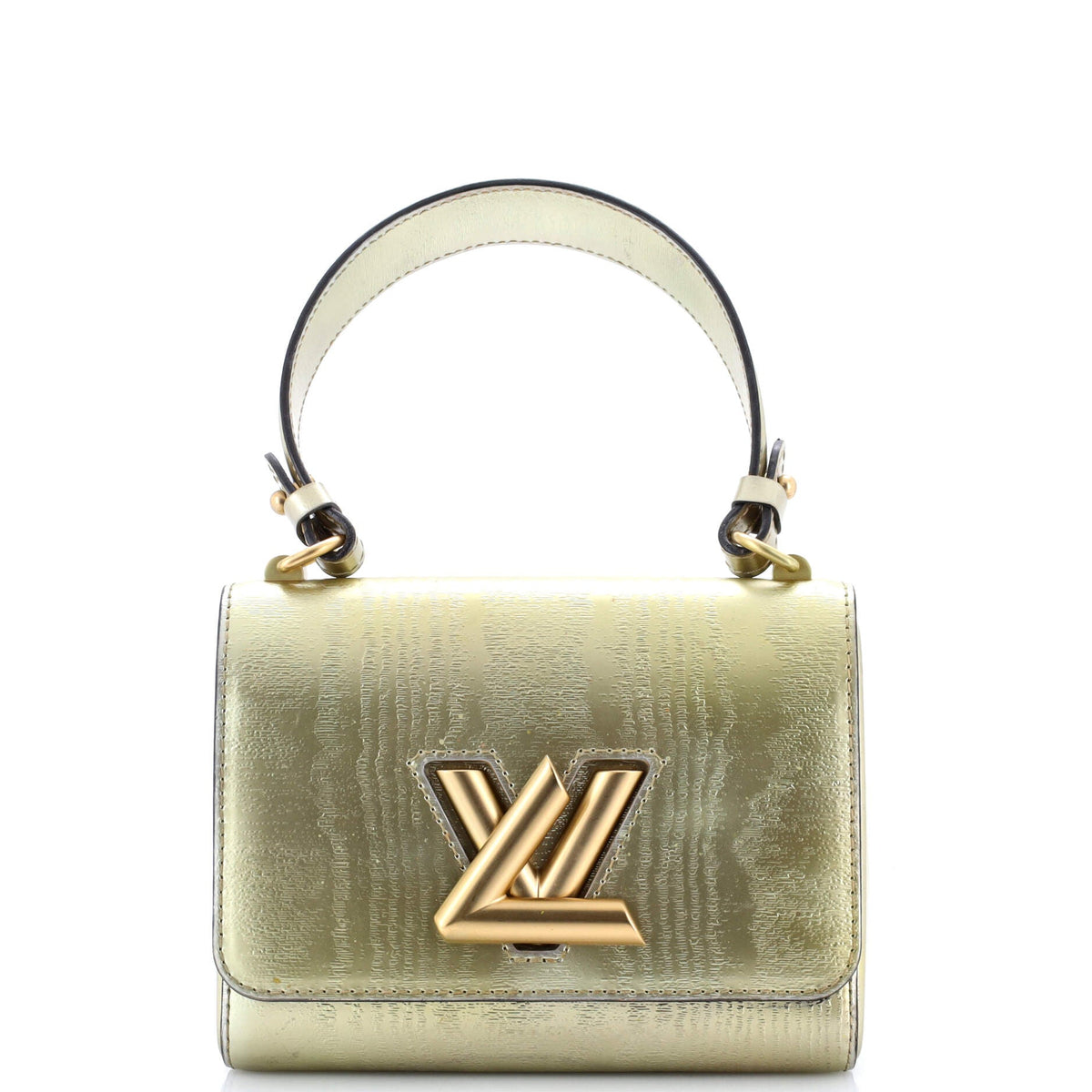 Twist Handbag Gravity Gold Calfskin PM