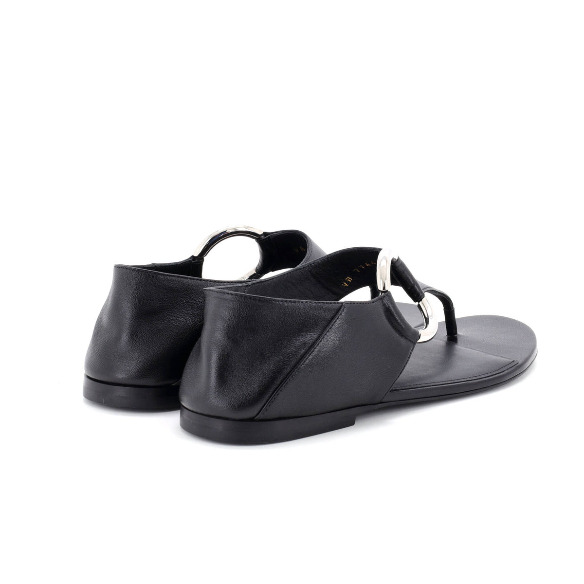 Women's Ring Flat Sandals Leather