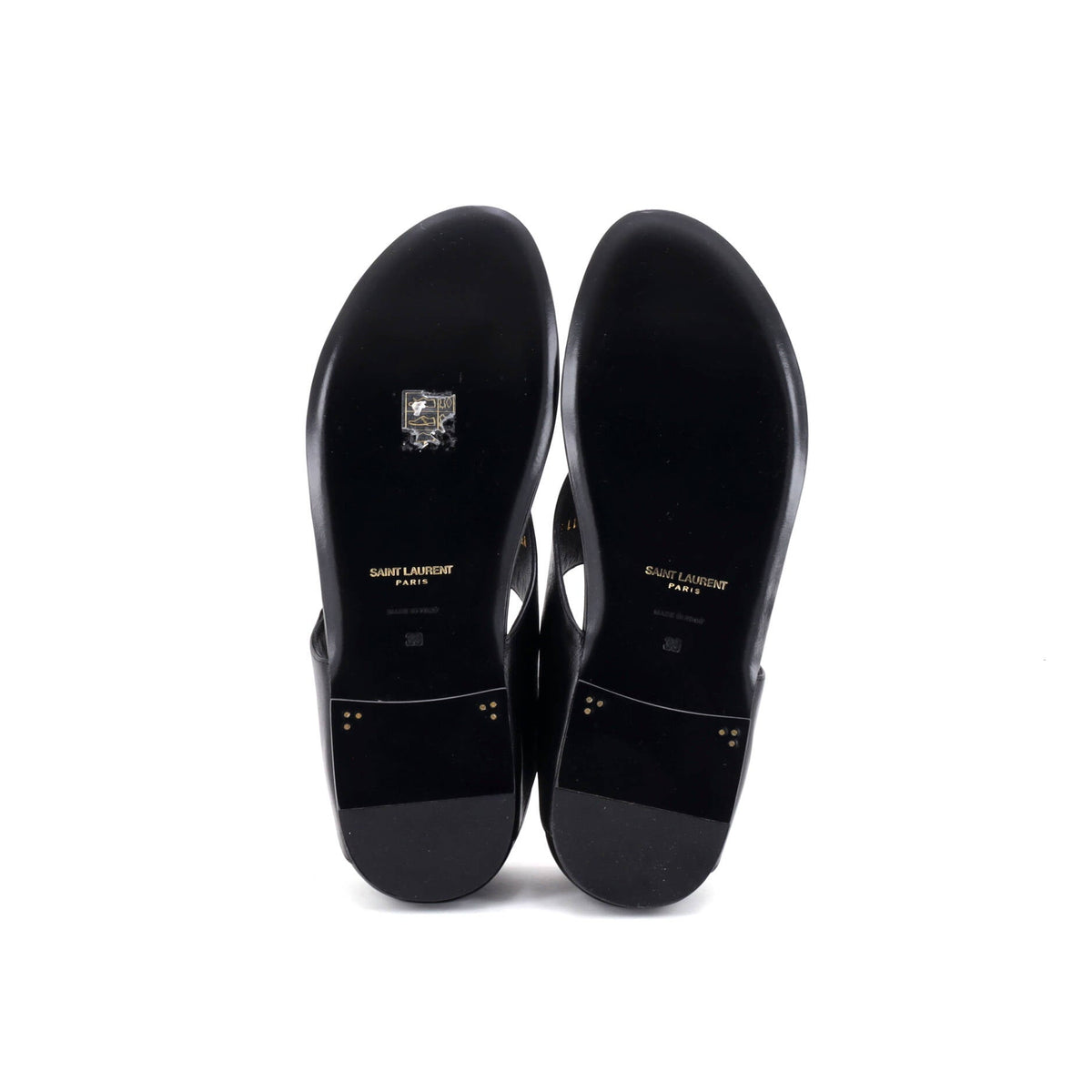 Women's Ring Flat Sandals Leather